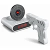 Novelty LED Digital Shooting Target Laser Gun Alarm Clock Gun Alarm clock,gun shooting alarm clock