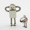 32 Gb Usb Flash Drive, Robot Shaped USB 3.0 memory stick, Gold And Silver pendrive