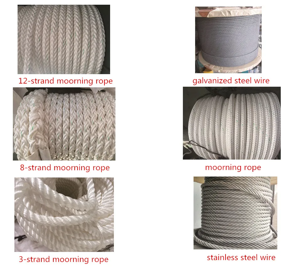 2080mm Diameter Marine Mooring Rope Winch Rope 16 Strand Rope For Ship