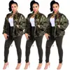 MN160 fashion camouflage army women jacket with sequins MN160