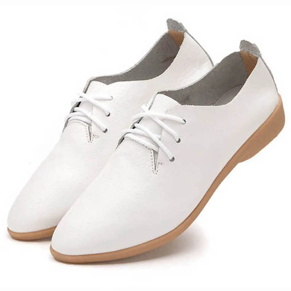 ladies white leather shoes