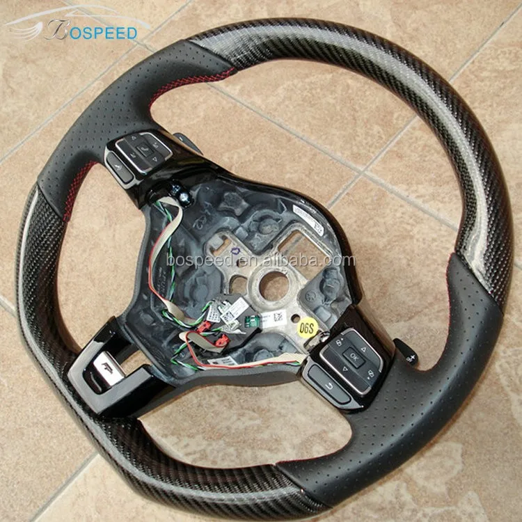 Factory Wholesale Carbon Fiber Car Steering Wheel For Vw Golf/scirocco/magotan/polo/bora Buy