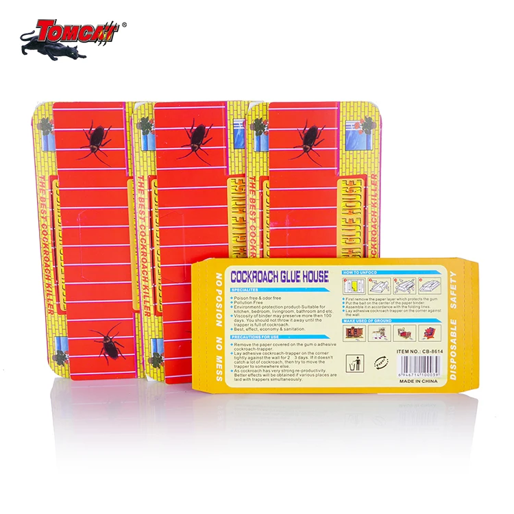 Strong Adhesive Insect Cockroach Control Sticky Glue Paper Board