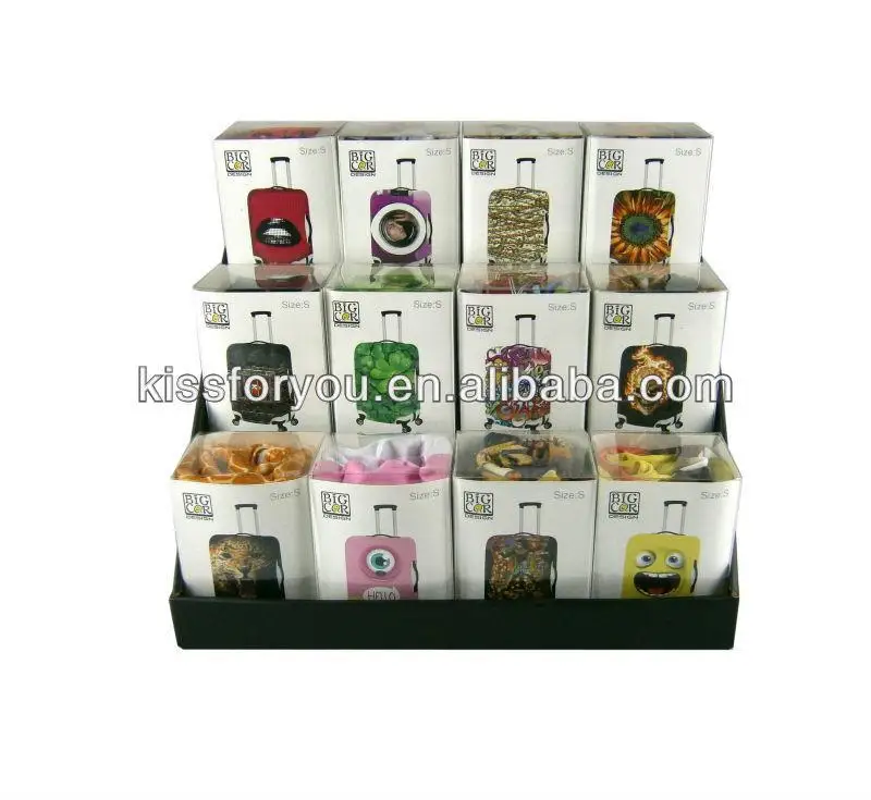 Best gift for luggage travel bags protective luggage cover with plastic luggage tag 