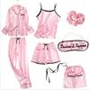 /product-detail/women-s-7-pieces-pajamas-sets-emulation-silk-striped-pajamas-women-sleepwear-sets-spring-summer-autumn-homewear-62119077806.html