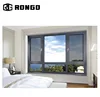 Rongo factory price large burglar proof aluminium louvre window