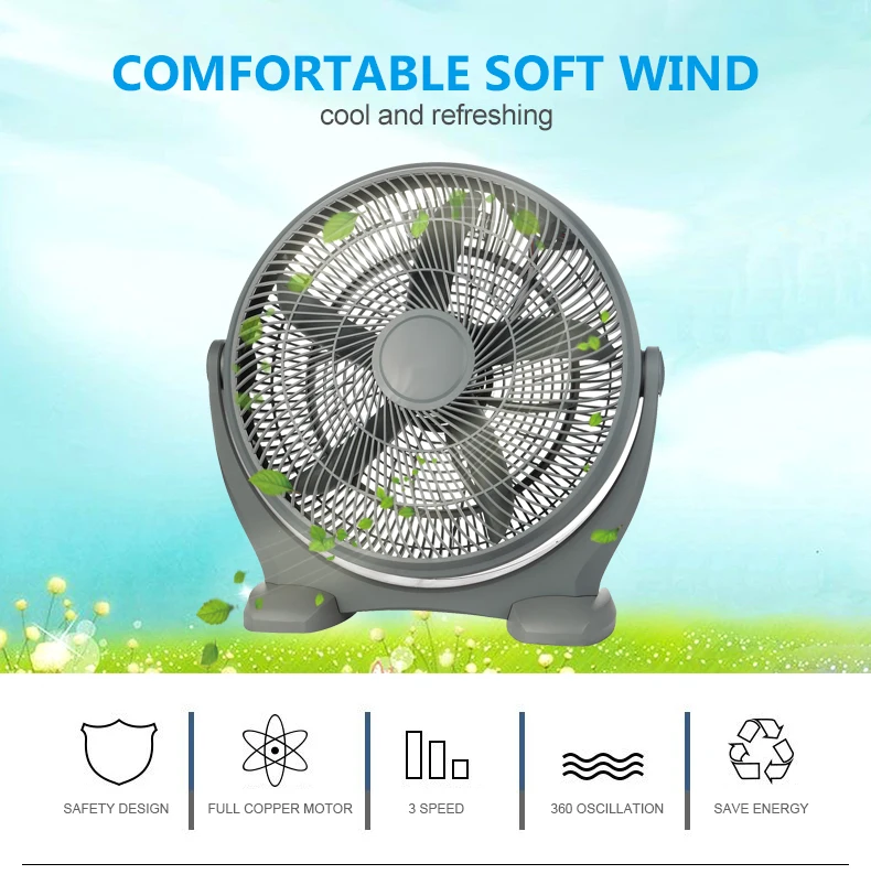 Floor Type Air Conditioner Air Cooling Fan 18 Inch Box Fan Floor Fan