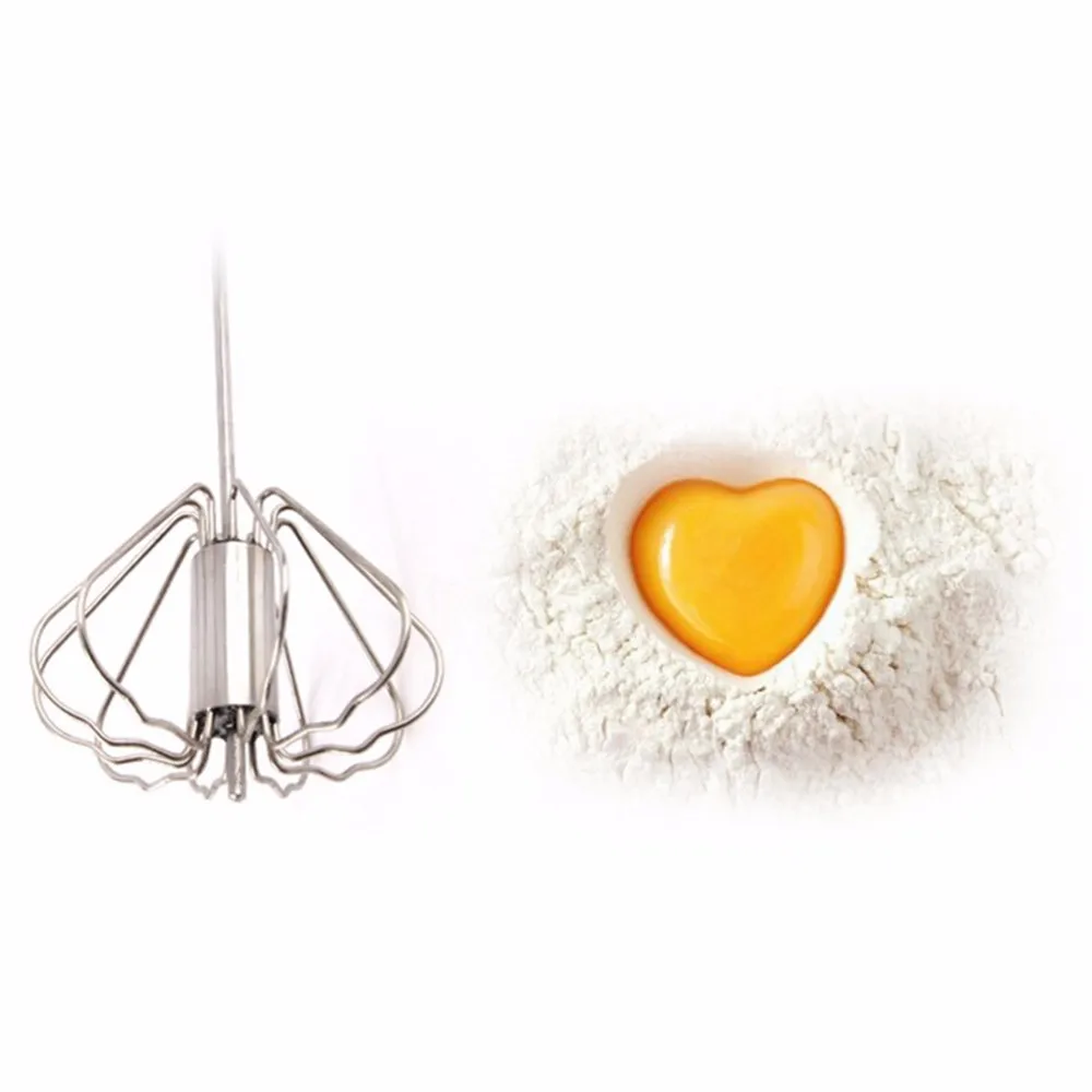 1PC Stainless Steel Hand Egg Beater Easy Whisk Mixer Egg Cream Stirrer Sauce Shaker Cake Blender Beater Mixing Tool