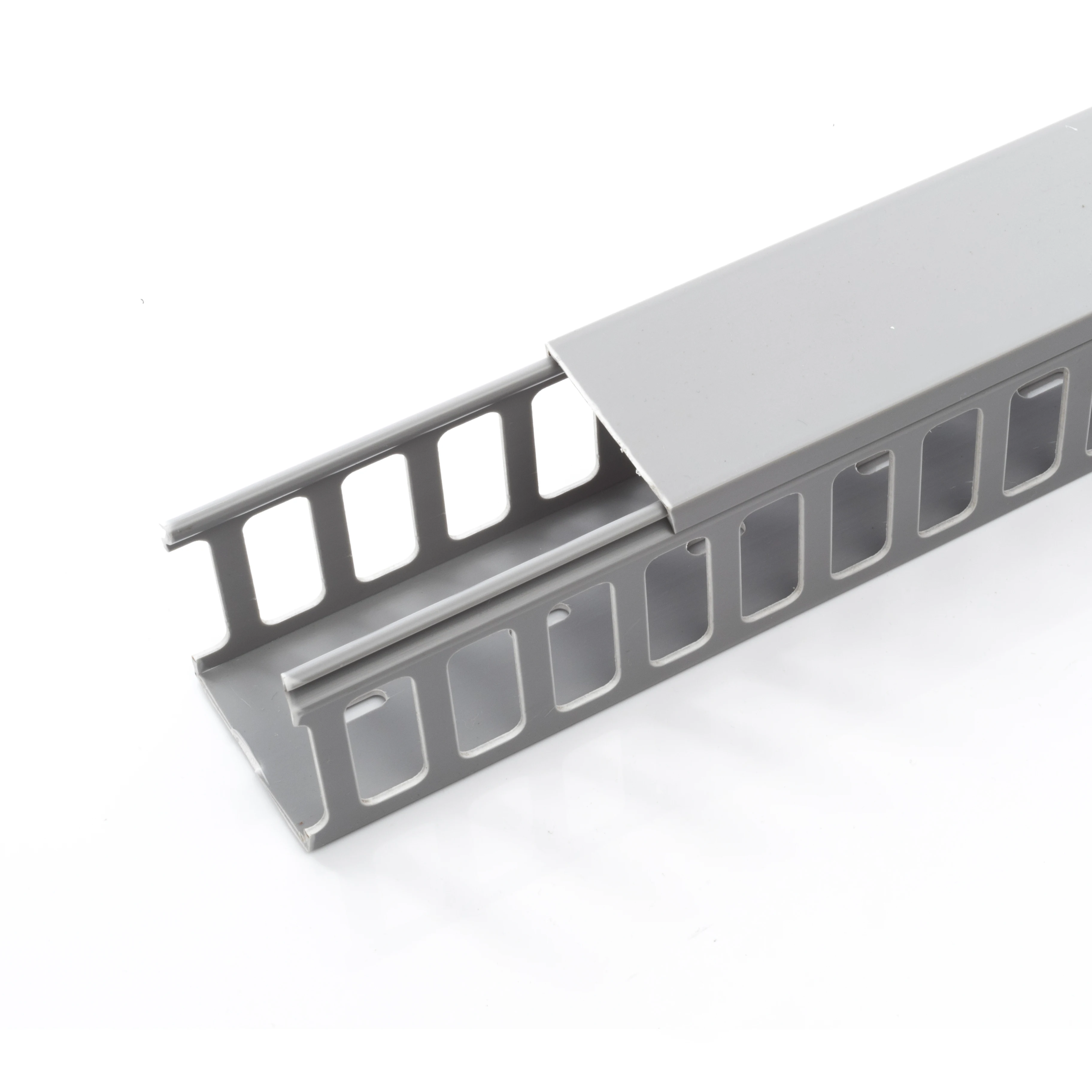 Easco Plastic Cabling Trays With Pvc Covers Close Slotted Wiring Duct