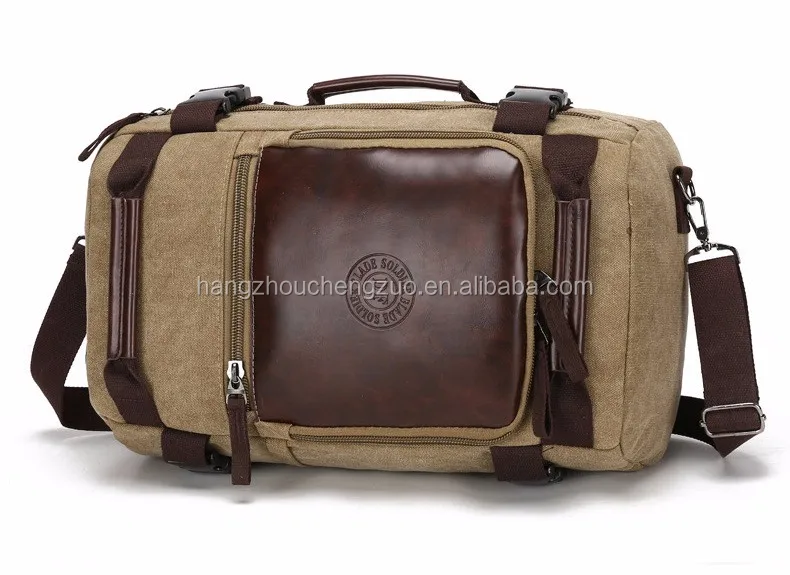 Hot Sale Waterproof OEM Camping Backpack,CZB-0003B Double shoulder computer bag outdoor leisure sports bag canvas bag
