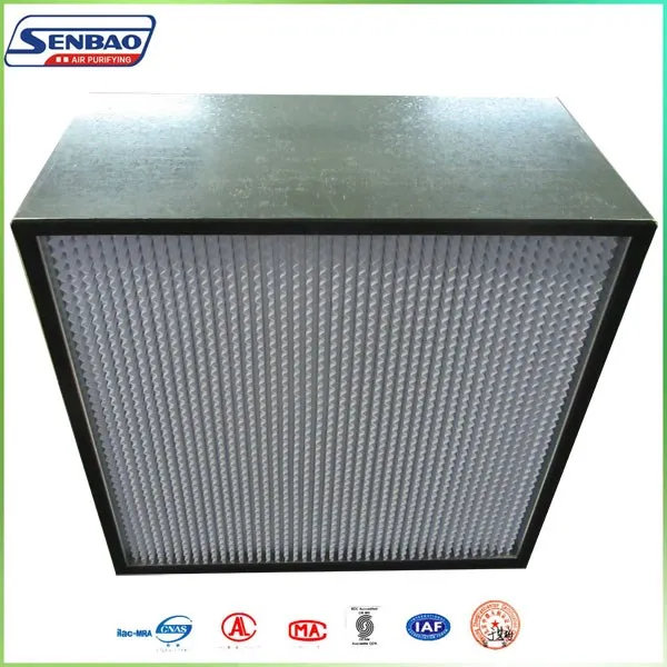 Industrial Hepa Electrostatic Air Filter H13,Efficient H14 Air Filters