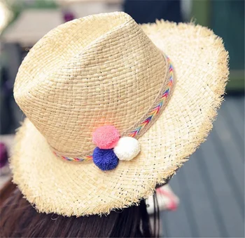 pom pom beach hat