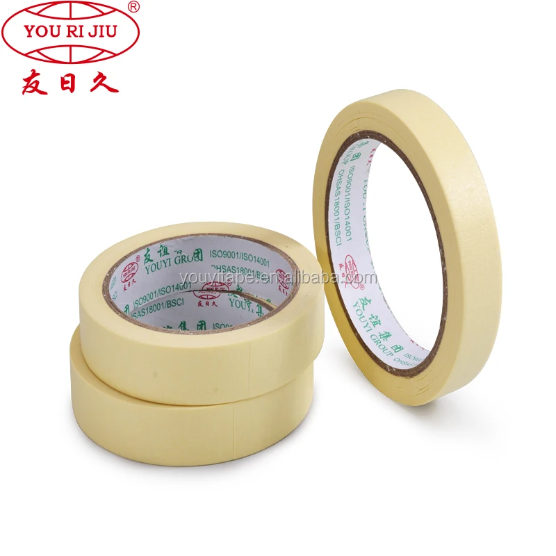 High temperature self adhesive acrylic Masking Paper Gum Tape For Car Painting