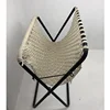 knitted seating parts metal frame folding stool