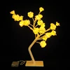 High quality decoration 24Led Small Tree Light with Rose flower Hot Sale led Rose Flower light for Wedding Party Favors SDD-229