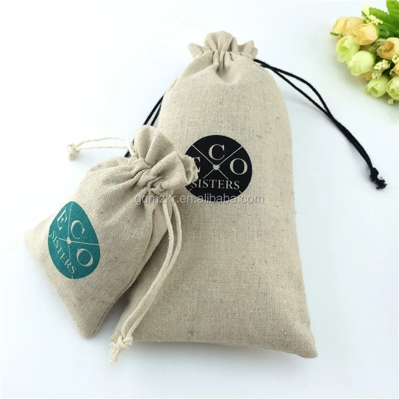 Reusable Custom Fancy Tea Bag Packaging Cotton Hemp Pouch Drawstring ...