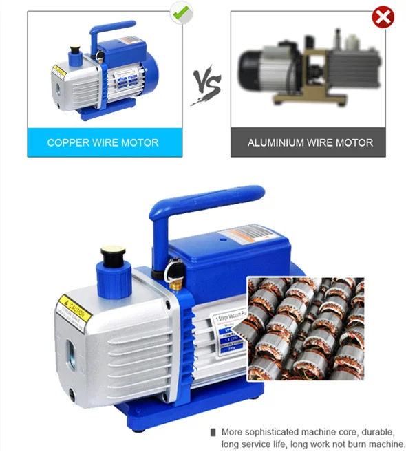 Portable Electric Rotary Vane Vacuum Pump 6cfm 1/2hp Vp160 With