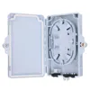 FTTH SC 2 Cores PC+ABS Fiber Optic Distribution Box Terminal Box Wall Mounting/ Holding pole