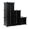 free assembled plastic storage cubes black storage cabinet