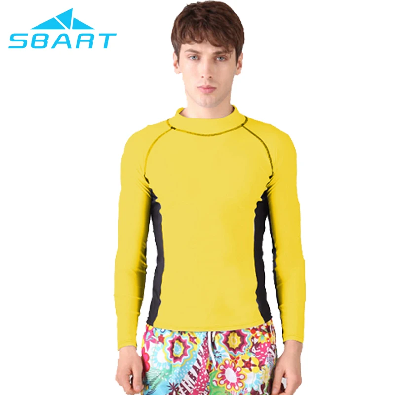 yellow swim shirt