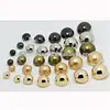 wholesale decorative gold plastic mushroom button