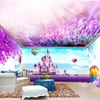 colorful flower wall paper wall stickers 3d mural for decoration apply