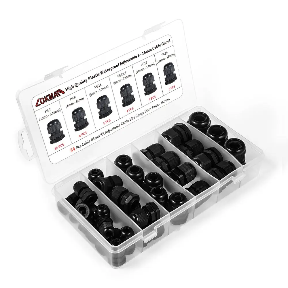 Liangxiang Waterproof PG11 Cable Gland Fixing Connector Joints 5 Pcs