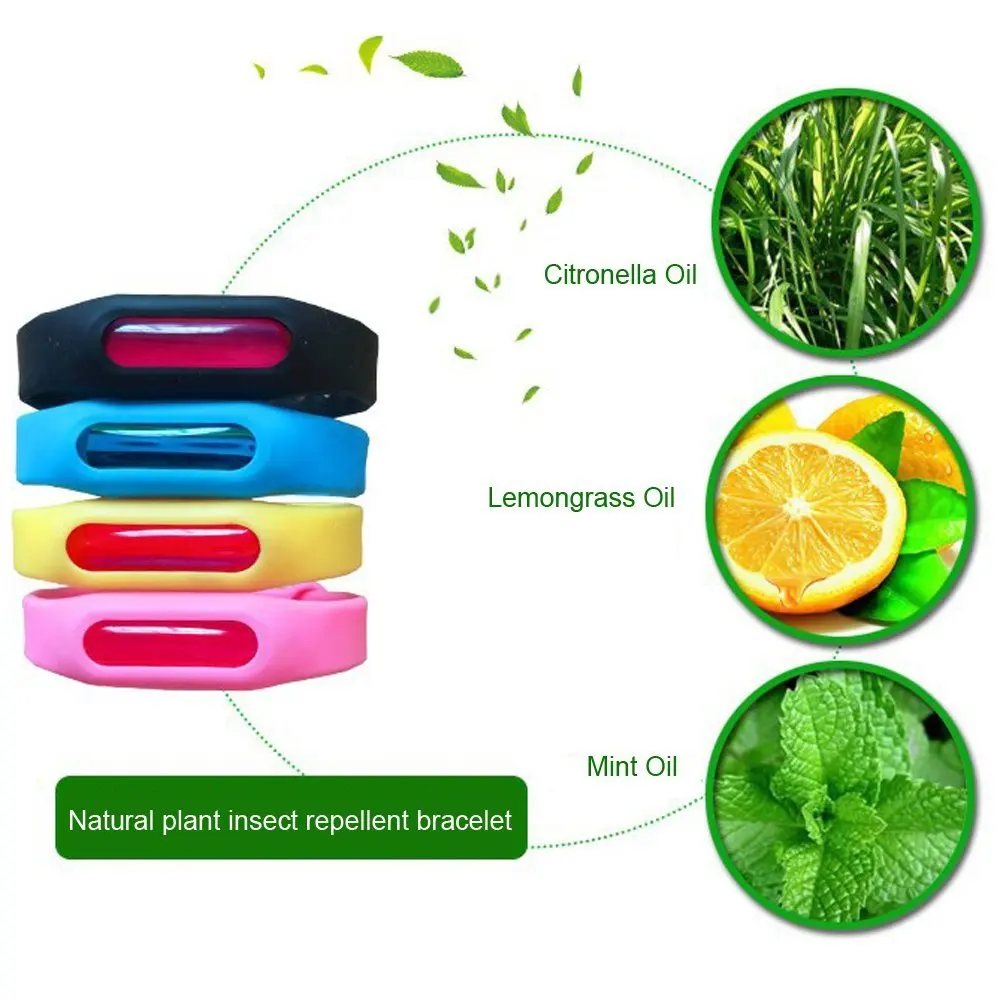 Amazon Top Seller Natural Silicone Mosquito Repellent Bracelet With