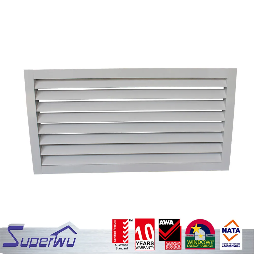 Cheap price high quality aluminum louver window white color aluminum plate shutter window