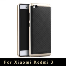Xiaomi Redmi 3 Case Original brand Top Quality Redmi3 Armor PC Frame+silicone Back Cover For Xiaomi hongmi 3 cases