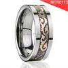Comfort Fit Tungsten Rings,Wolfram steel rings for men with golden plated stainless