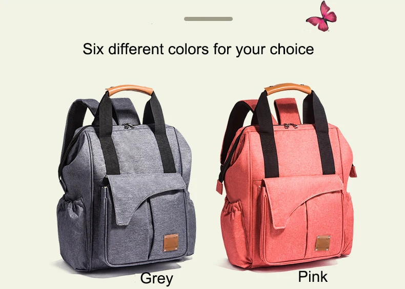 New arrival multifunctionable baby diaper backpack waterproof mummy bag hot selling nappy bag