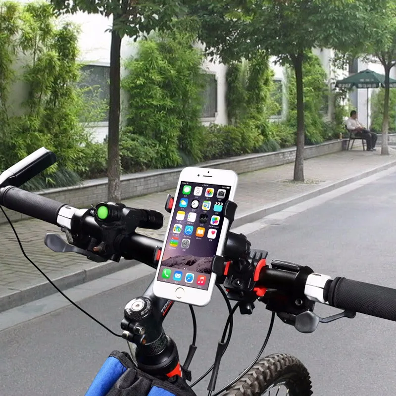 Universal 360 rotate bike handlebar free logo bicycle phone mount holder Secure sports phone holder stand bicycle phone mount