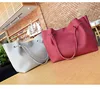 YLB044 2018 cheaper Litchi pattern PU leather handbags women stylish elegance shoulder bag set