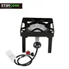 Square range stove heavy cast iron burner bbq gas cooker