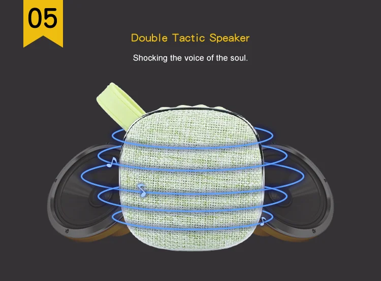 Handsfree Mini Fabric Portable OEM Wireless Speaker - ANKUX.COM
