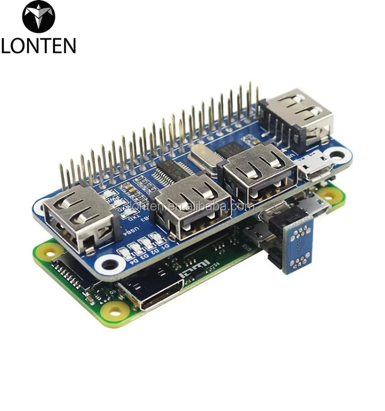 Custom Lonten Raspberry Pi 3 Model B 4 Port Usb Hub Usb To Uart For Se Lonten Technology 1396