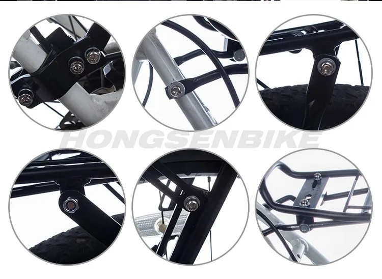 Universal Bike Carrier Carry Panniers Rear Bike Rack Aluminium Rear