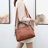 Retro Women Boston Handbag Daily Office Business Big Satchel Lady Leisure Purse Wholesale