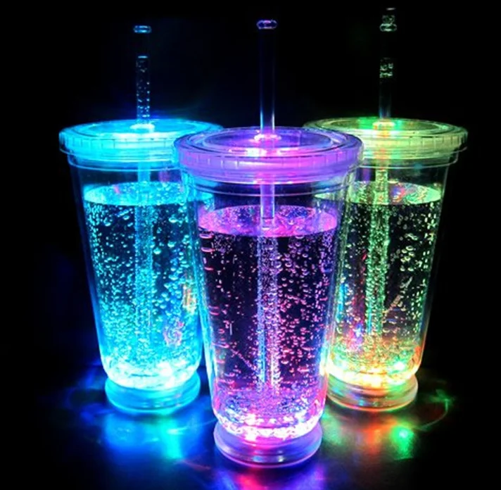 Halloween Gift Light Up Travel Cups 14 Oz Double Walled Led Custom