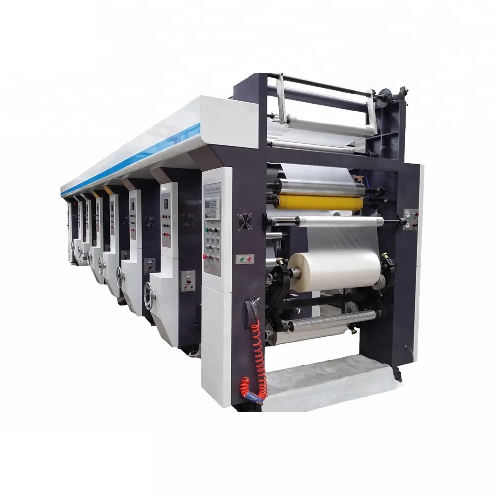 8 Color Rotogravure Printing Machines For Sale / Six Colors Gravure