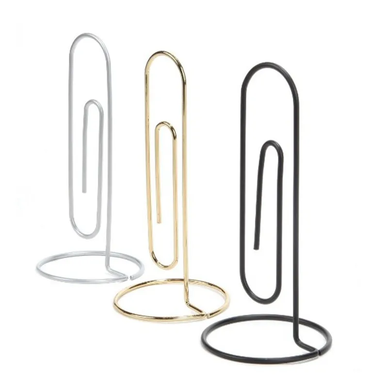 Unionpromo practical metal desk paper clip memo holder