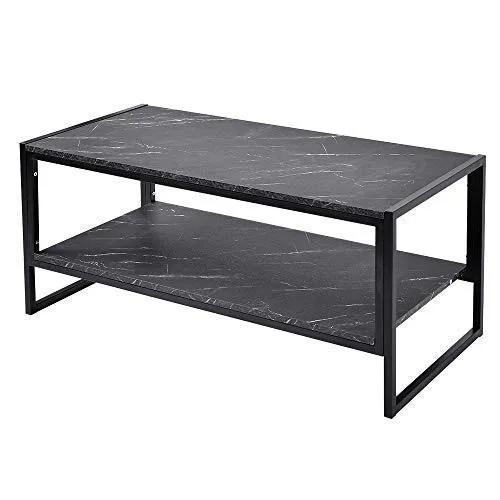 Custom Wooden 42'' Marble Look 2tier Coffee Table Designs Buy Side Table Coffee,Custom Coffee