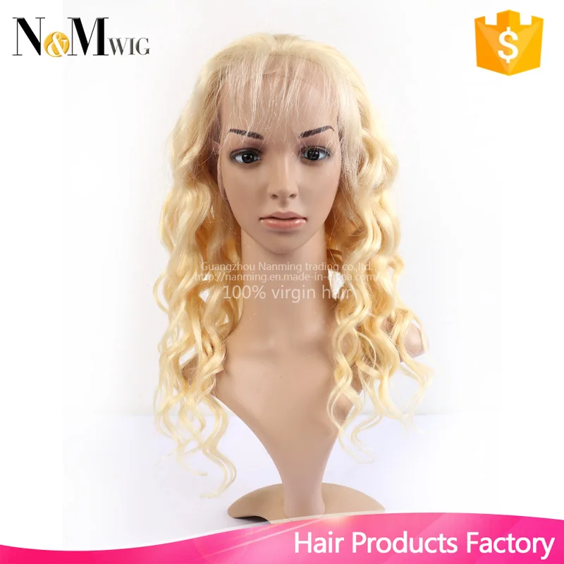 Platinum Blonde Wig Human Hair Full Lace 613 Blonde Color Hair
