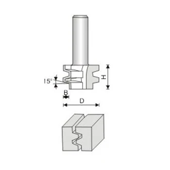 15degree Glue Jointing Router Bit Set Lock Miter Glue Joint Bit