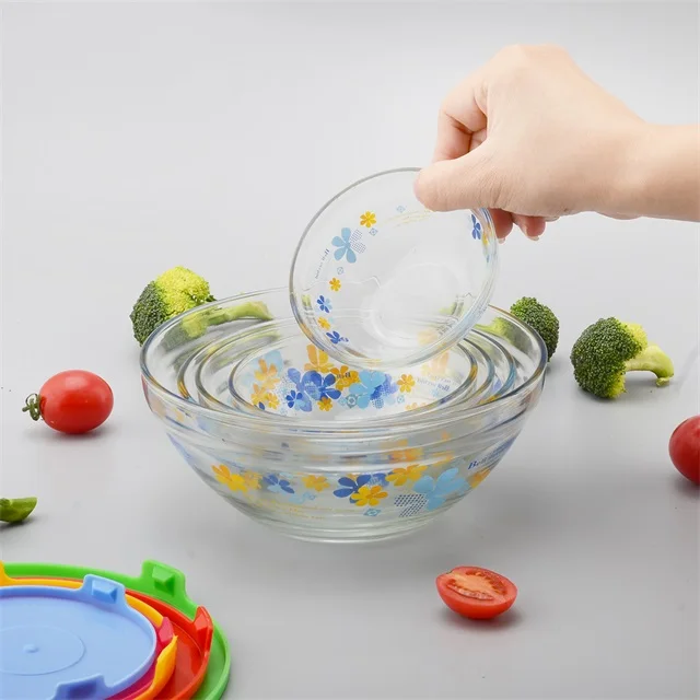 Cheap Glass Bowl Set With Pp Lids Glass Salad Bowl For Promotion Buy