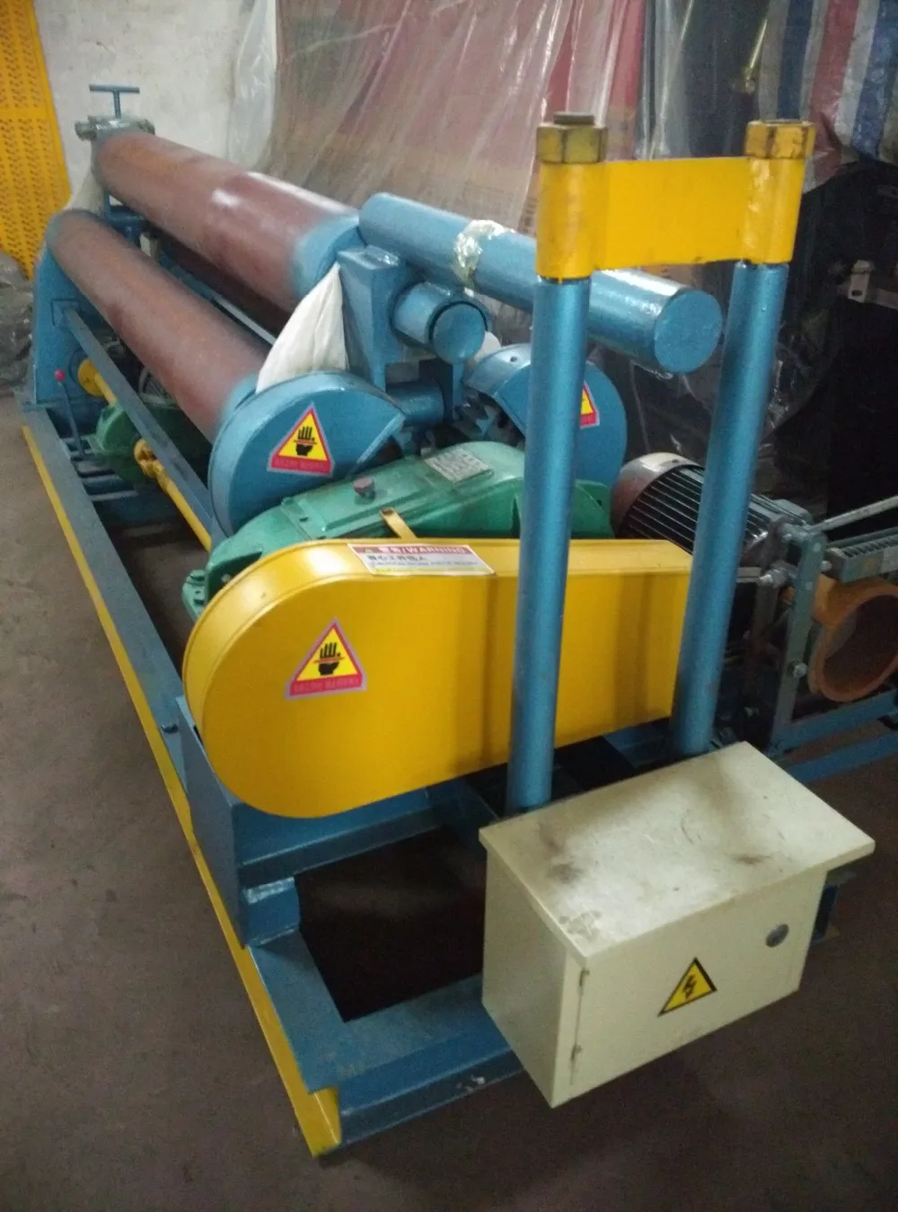 W11 Mechanical Three Roller Metal Plate Sheet Rolling Machine,Rolling