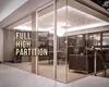 China office furniture part full height glass cubicle office partition