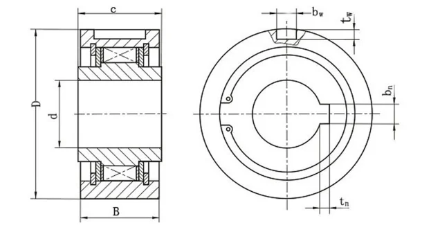CKA4090 CK-A4090 Cam Clutch Sprag Type One Way Bearing CKA 4090