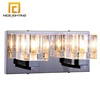NICE lighting bedroom corridor iron crystal indoor wall lamp chrome hotel bedside wall light